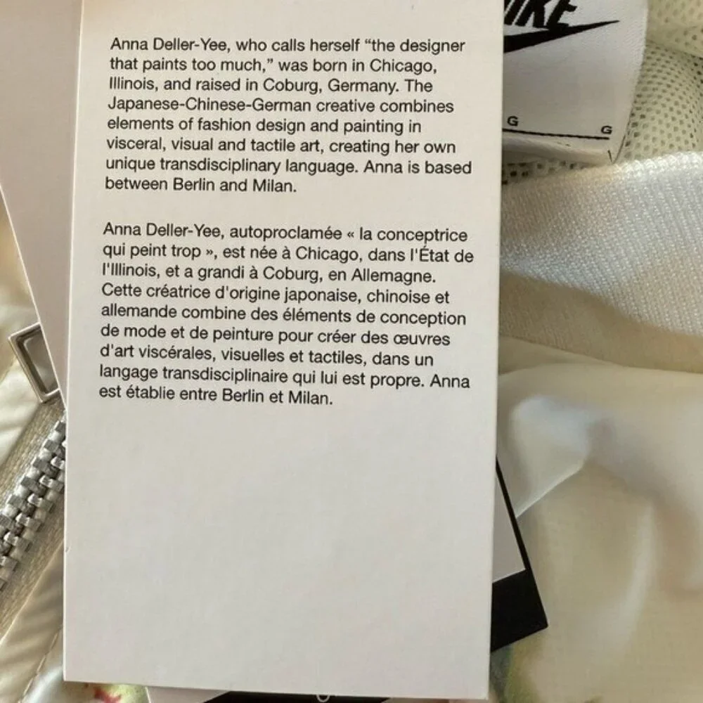 NIKE Sportswear Artist Collection Bomber Jacket Sail White Size L NEW